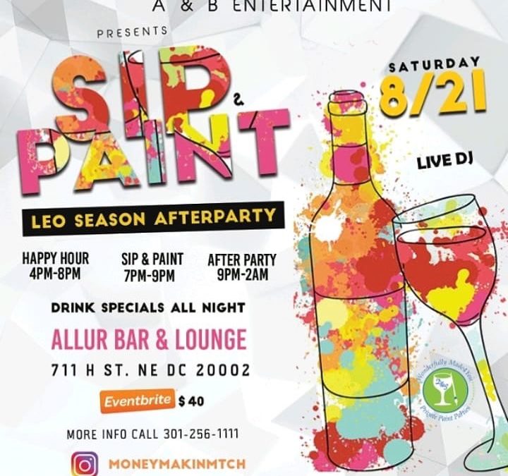 Leo Season After Party – Sip & Paint
