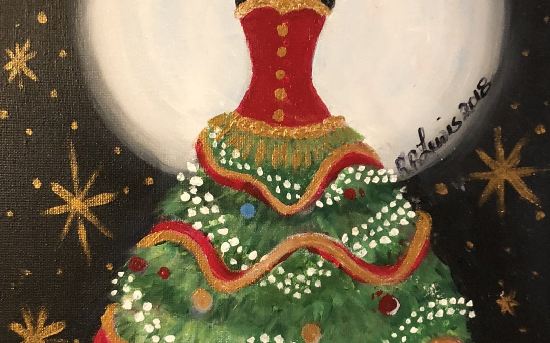 Christmas Couture Canvas Painting